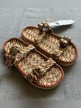 Nomadic State Of Mind Buckle Rope Sandals New 8/8.5